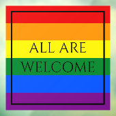 Rainbow Pride Window Fensteraufkleber (Blatt 3)