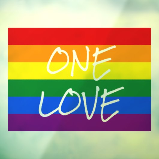 Rainbow Pride Window Fensteraufkleber (Blatt 3)