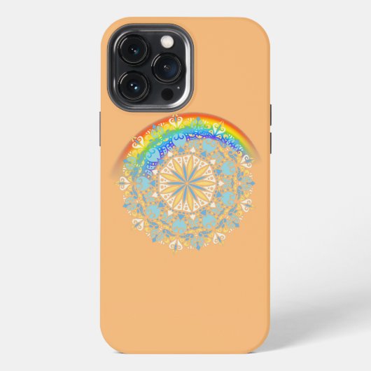 Rainbow Pride Yoga iPhone Hülle (Rückseite)