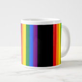 Rainbow Pride Zwei-Tone-Tasse Jumbo-Tasse (Vorderseite Rechts)