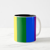 Rainbow Pride Zweifarbige Tasse (VorderseiteRechts)