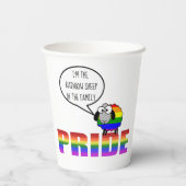 Rainbow Priep Sheep 8oz Paper Cup Pappbecher (Rückseite)