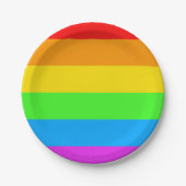 Rainbow Prilag Flag Celebration Paper Teller (Vorderseite)