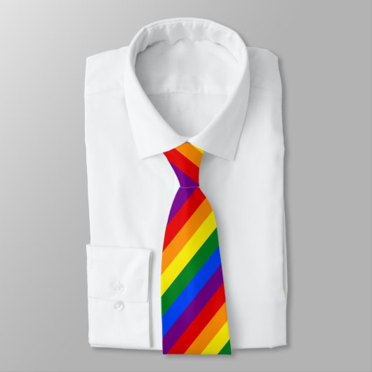 Rainbow Prilag Flag Neck Tie Krawatte (Gebunden)