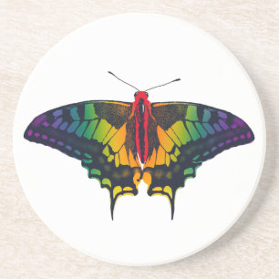 Rainbow Prilag Frack Butterfly Getränkeuntersetzer