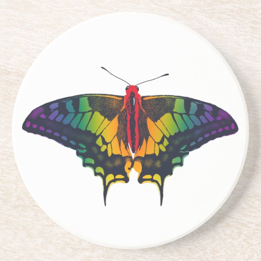 Rainbow Prilag Frack Butterfly Getränkeuntersetzer (Vorne)
