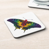 Rainbow Prilag Frack Butterfly Getränkeuntersetzer (Linke Seite)