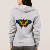 Rainbow Prilag Frack Butterfly Hoodie (Rückseite)