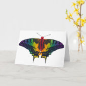 Rainbow Prilag Frack Butterfly Karte (Gelbe Blume)