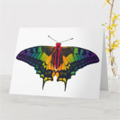 Rainbow Prilag Frack Butterfly Karte (Gelbe Blume)