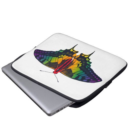 Rainbow Prilag Frack Butterfly Laptopschutzhülle (Vorne Knopf)