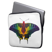 Rainbow Prilag Frack Butterfly Laptopschutzhülle (Vorderseite Links)
