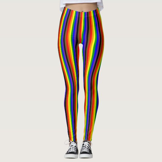 Rainbow Prilag für vertikale Philadephia Leggings (Vorderseite)