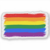 Rainbow Prilag Paint Stripes Aufkleber (Vorderseite)