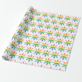 Rainbow Prilag Snowflakes LGBTQ Weihnachten Geschenkpapier (Ungerollt)