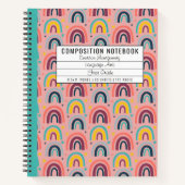 Rainbow Primäres Notebook-Story Journal Notizblock (Vorderseite)