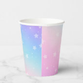 Rainbow Princess Birthday Paper Cups Pappbecher (Rechts)