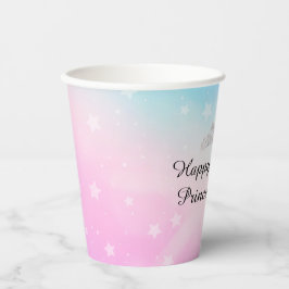 Rainbow Princess Birthday Paper Cups Pappbecher