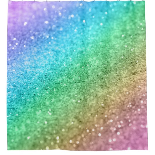 Rainbow Princess Glitzer #1 #shiny Duschvorhang (Vorderseite)