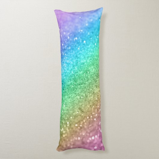 Rainbow Princess Glitzer #1 #shiny Seitenschläferkissen (Rückseite (Vertikal))
