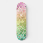 Rainbow Princess Glitzer Scales #1 Skateboard (Vorderseite)