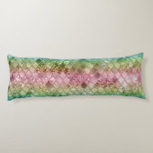 Rainbow Princess Mermaid Scales #2 #decor #wall Seitenschläferkissen (Rückseite)