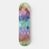 Rainbow Princess Mermaid Scales #3 Skateboard (Vorderseite)