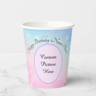Rainbow Princess Personal Picture Cups Pappbecher
