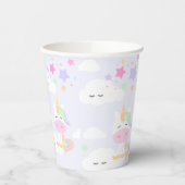 Rainbow Princess Unicorn Party Cups Pappbecher (Links)