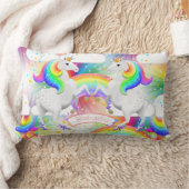 Rainbow Princess Unicorn Sternexplosion Lendenkissen (Decke)