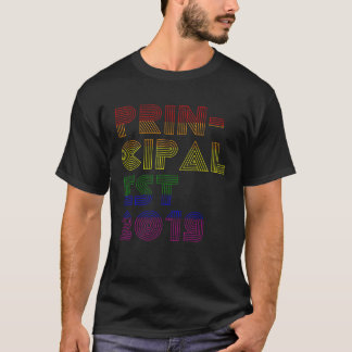 Rainbow Principal Est 2019 Neue Principal School T T-Shirt