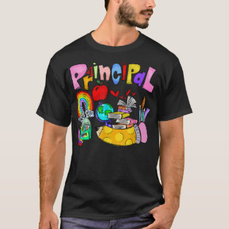 Rainbow Principal Funny School Principal Letzten T T-Shirt