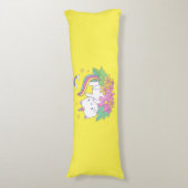 Rainbow Print Kitten Body Kissen (Vorderseite Vertikal)
