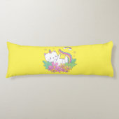 Rainbow Print Kitten Body Kissen (Vorderseite)