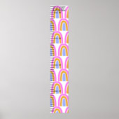Rainbow Print Niedlich Baby Growth Chart Poster (Vorne)