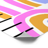 Rainbow Print Niedlich Baby Growth Chart Poster (Ecke)
