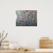 Rainbow Print Original Painting on Leinwand Poster (Küche)