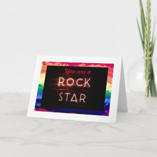 Rainbow Priples' 5" x 7" Jubiläumskarte Karte