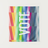 Rainbow Prism Abstrakt Geometric Design - STIMME Wandteppich (Vorderseite)