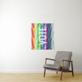 Rainbow Prism Abstrakt Geometric Design - STIMME Wandteppich (Beispiel)