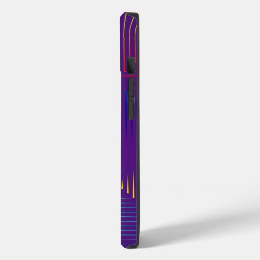 Rainbow Prism auf Lila Case-Mate iPhone Hülle (Rückseite / Links)