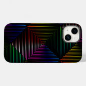Rainbow Prism auf schwarz Case-Mate iPhone Hülle (Rückseite (Horizontal))