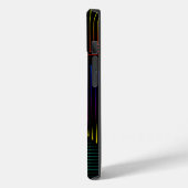 Rainbow Prism auf schwarz Case-Mate iPhone Hülle (Rückseite / Links)