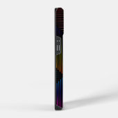 Rainbow Prism auf schwarz iPhone Hülle (Rechte Seite)