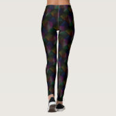 Rainbow Prism auf schwarz Leggings (Rückseite)