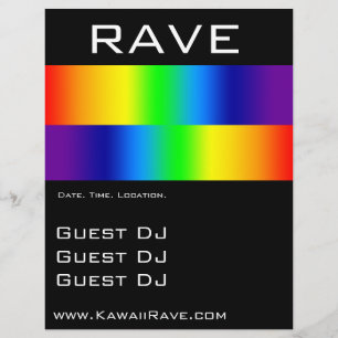 Rainbow Prism Custom Rave Flyer