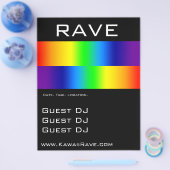 Rainbow Prism Custom Rave Flyer (Einzeln)