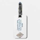 Rainbow Prism Gepäckmarke Gepäckanhänger (Rückseite vertikal)