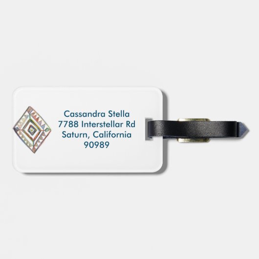 Rainbow Prism Gepäckmarke Gepäckanhänger (Rückseite horizontal)