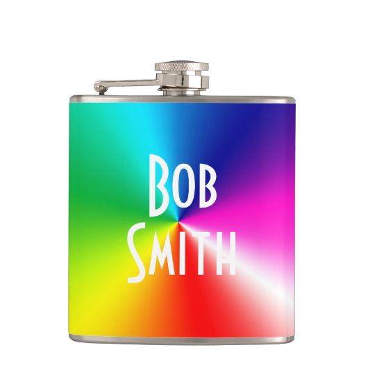 Rainbow Prism Hip Flask Flachmann (Vorderseite)